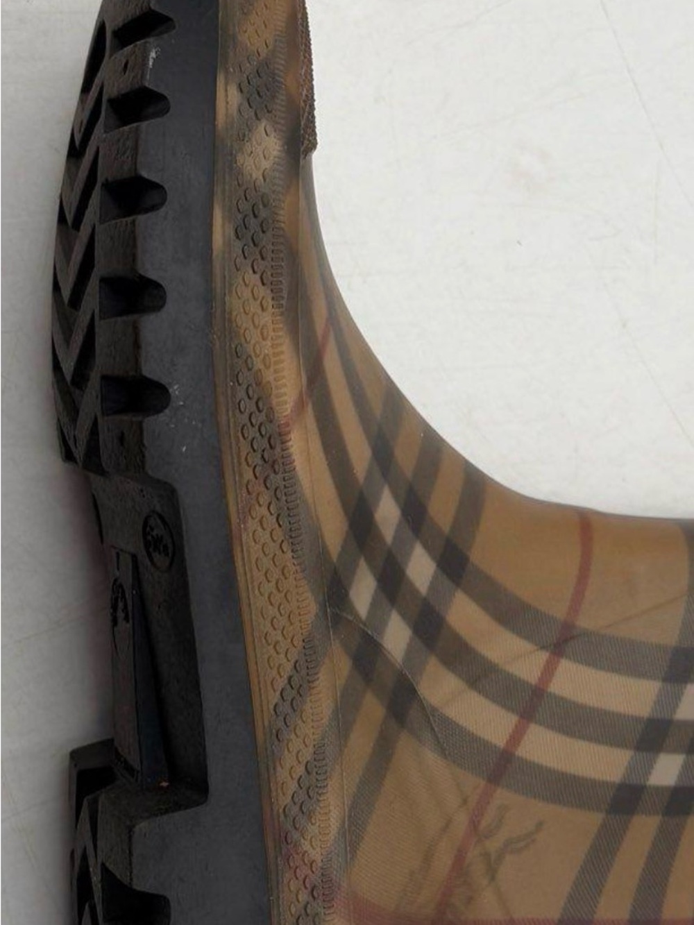 Burberry Nova Check Tall Rubber Rain Boots - authentic Sz 40 (women’s 9-9.5) - Picture 5 of 12